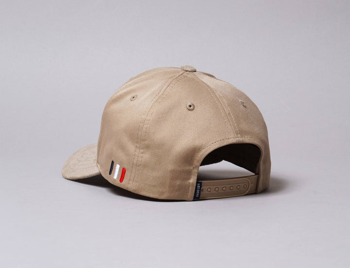 Cap Snapback Les Deux Baseball Suede II Grey Sand/Dark Navy Les Deux Snapback Cap / Beige / One Size
