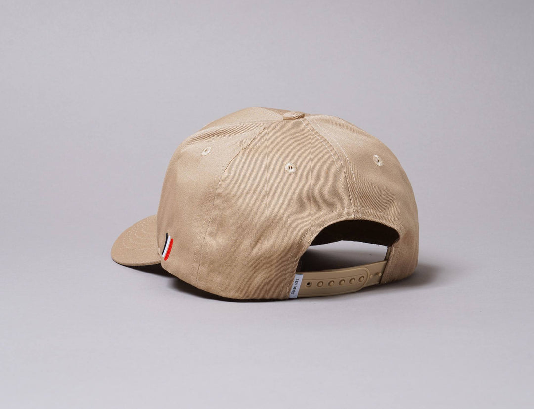 Cap Snapback Les Deux Encore Organic Baseball Cap Dark Sand/Ivory Les Deux Snapback Cap / Beige / One Size