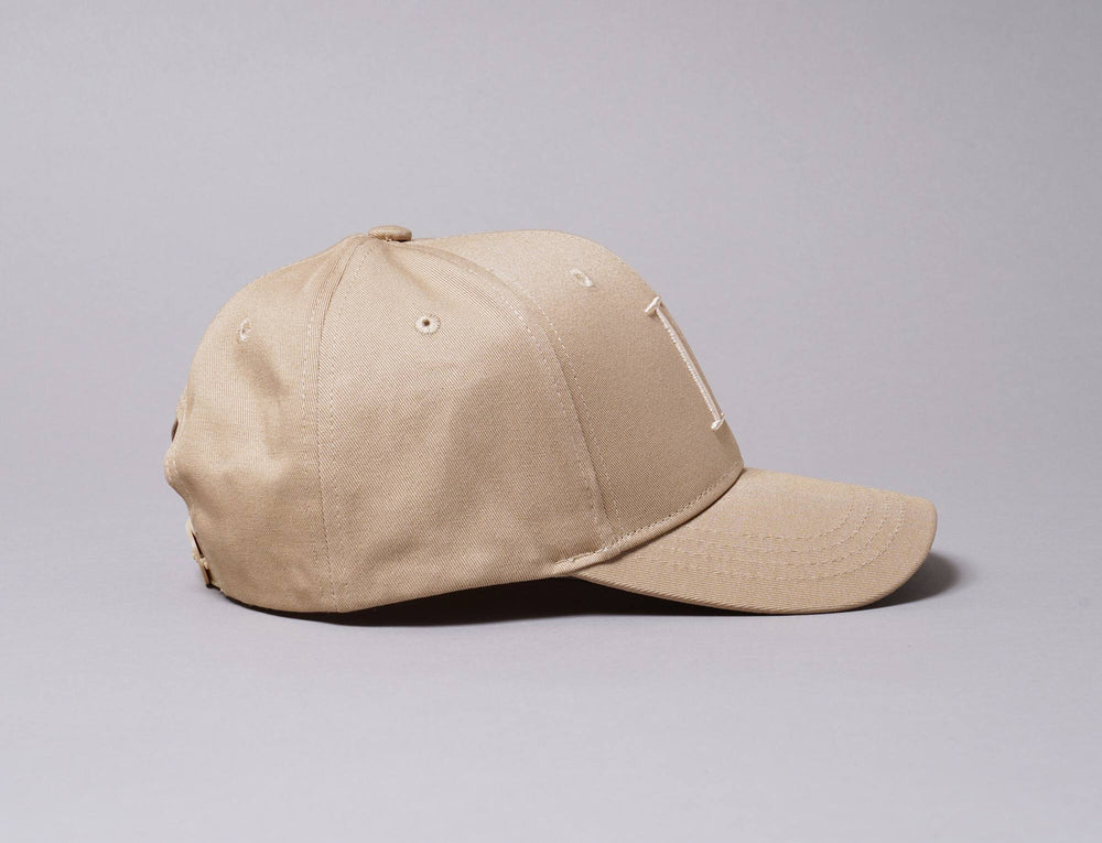 Cap Snapback Les Deux Encore Organic Baseball Cap Dark Sand/Ivory Les Deux Snapback Cap / Beige / One Size