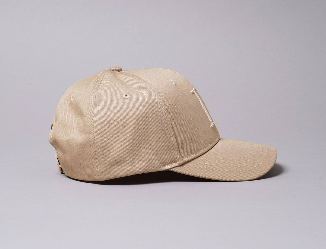Cap Snapback Les Deux Encore Organic Baseball Cap Dark Sand/Ivory Les Deux Snapback Cap / Beige / One Size