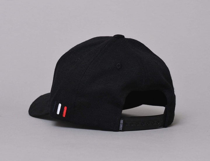 Cap Snapback Les Deux Baseball Cap Weaved Suede II Black Les Deux Snapback Cap / Black / One Size