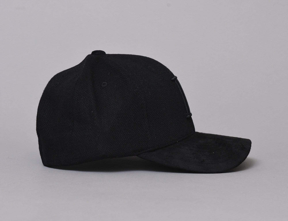Cap Snapback Les Deux Baseball Cap Weaved Suede II Black Les Deux Snapback Cap / Black / One Size