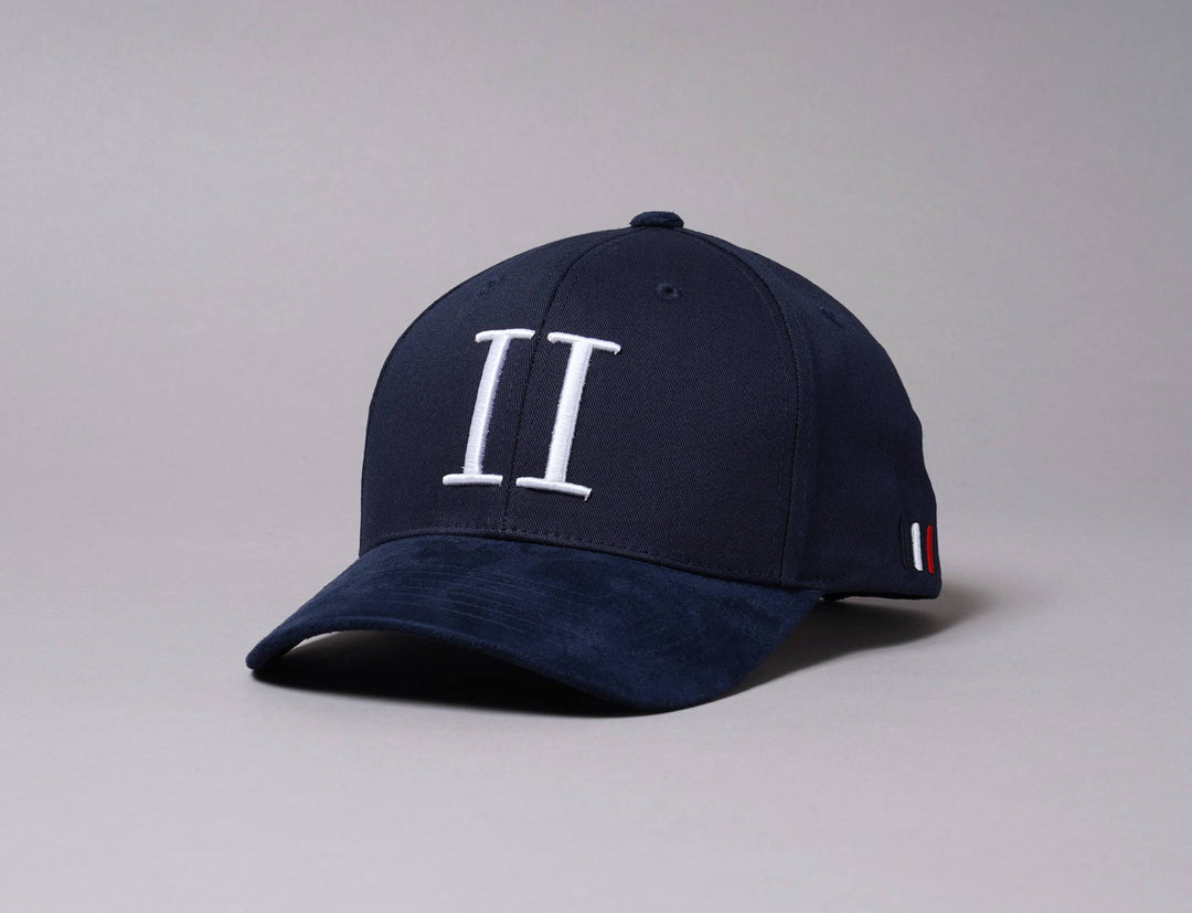 Cap Snapback Les Deux Baseball Cap Suede II Dark Navy/White Les Deux Snapback Cap / Blue / One Size