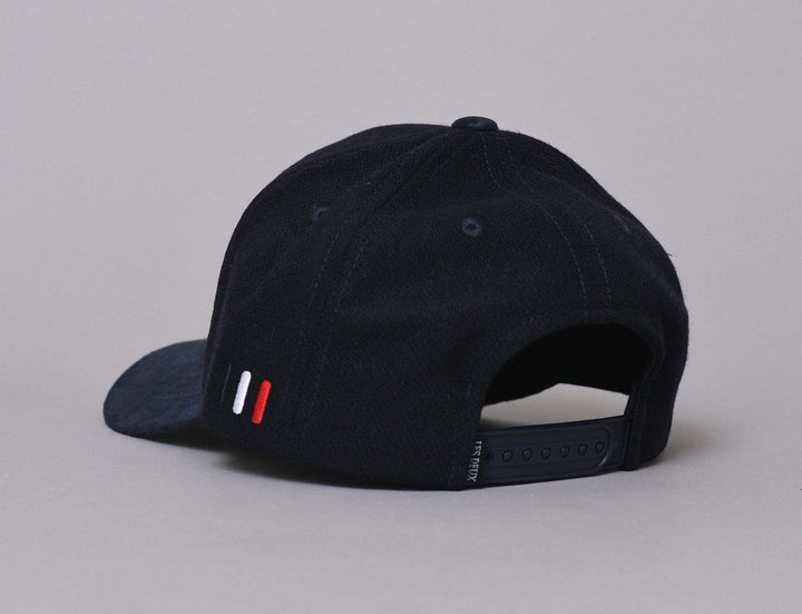 Cap Snapback Les Deux Baseball Cap Weaved Suede II Navy/White Les Deux Snapback Cap / Blue / One Size