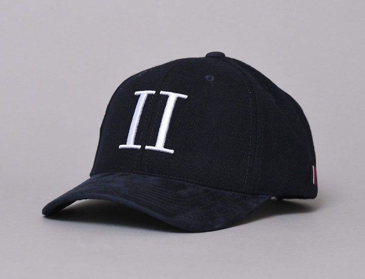 Cap Snapback Les Deux Baseball Cap Weaved Suede II Navy/White Les Deux Snapback Cap / Blue / One Size