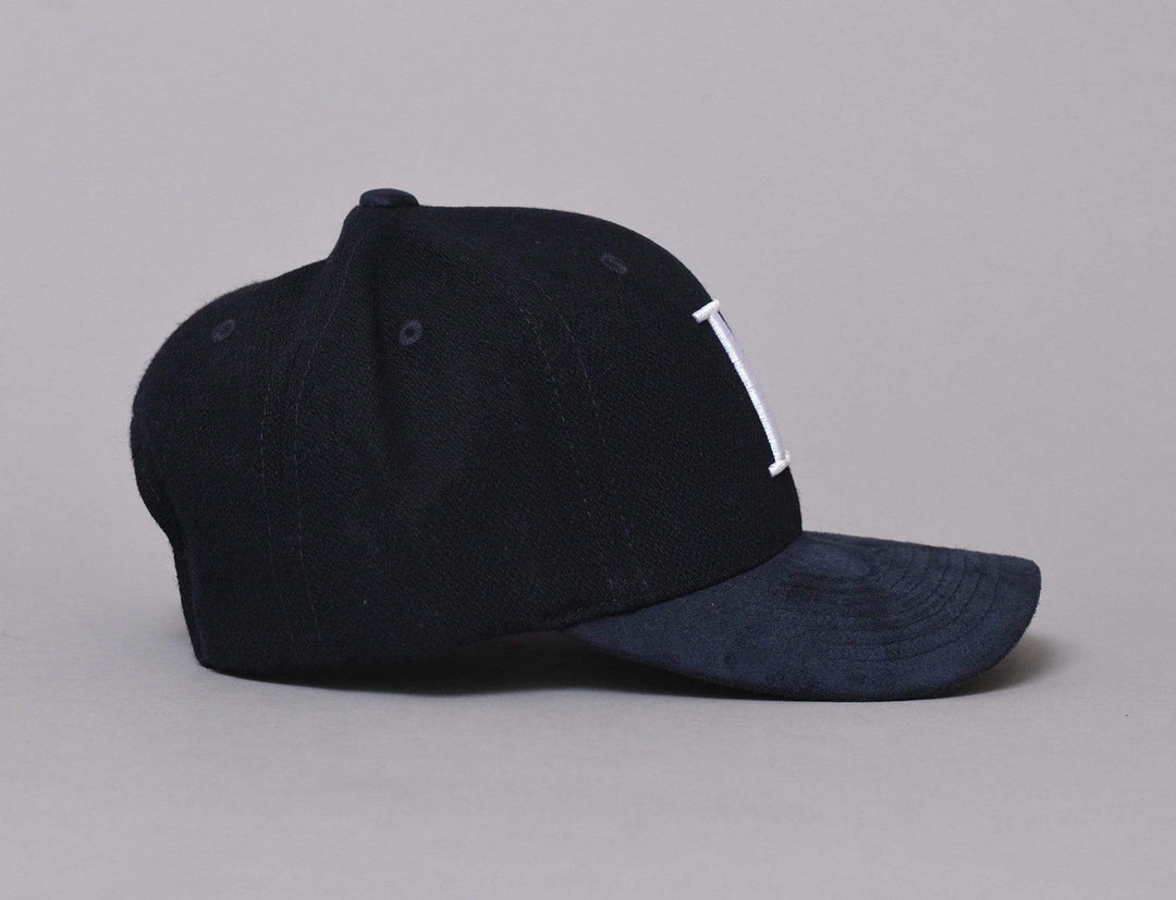 Cap Snapback Les Deux Baseball Cap Weaved Suede II Navy/White Les Deux Snapback Cap / Blue / One Size