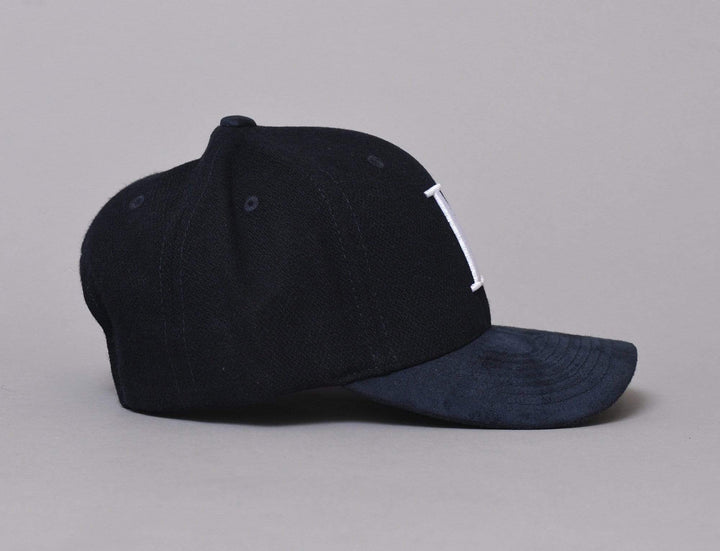 Cap Snapback Les Deux Baseball Cap Weaved Suede II Navy/White Les Deux Snapback Cap / Blue / One Size