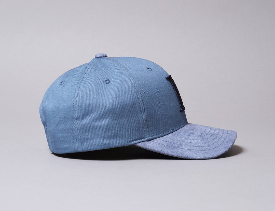 Cap Snapback Les Deux Baseball Suede II Provincial Blue/Dark Navy Les Deux Snapback Cap / Blue / One Size