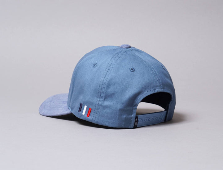Cap Snapback Les Deux Baseball Suede II Provincial Blue/Dark Navy Les Deux Snapback Cap / Blue / One Size