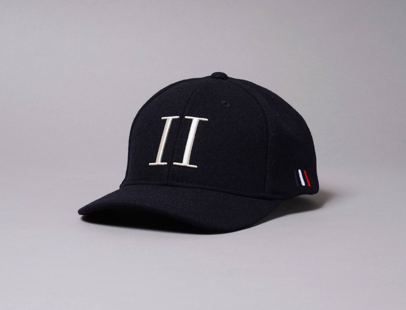Cap Snapback Les Deux Wool II Baseball Cap Dark Navy/Ivory Les Deux Snapback Cap / Blue / One Size