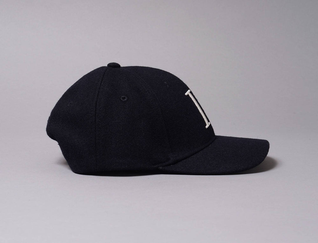 Cap Snapback Les Deux Wool II Baseball Cap Dark Navy/Ivory Les Deux Snapback Cap / Blue / One Size
