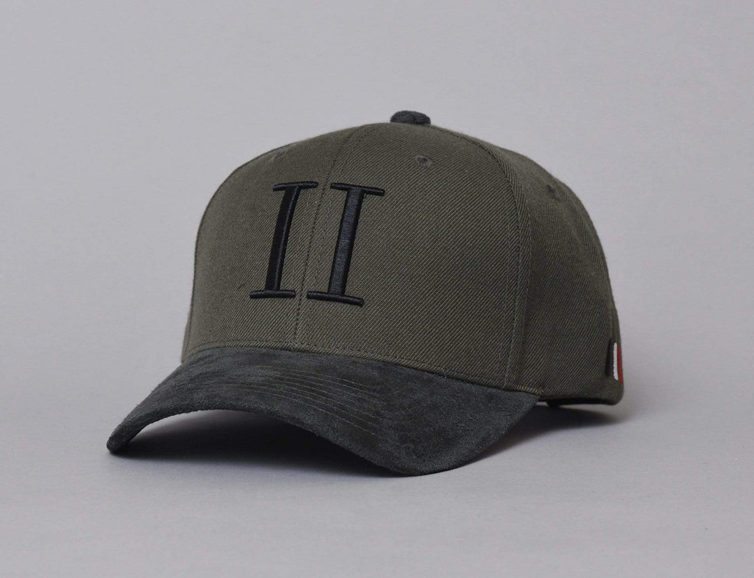 Cap Snapback Les Deux Baseball Cap Suede II Tea Green/Black Les Deux Snapback Cap / Green / One Size