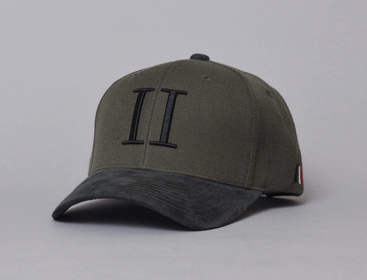 Cap Snapback Les Deux Baseball Cap Suede II Tea Green/Black Les Deux Snapback Cap / Green / One Size