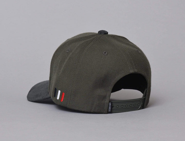 Cap Snapback Les Deux Baseball Cap Suede II Tea Green/Black Les Deux Snapback Cap / Green / One Size