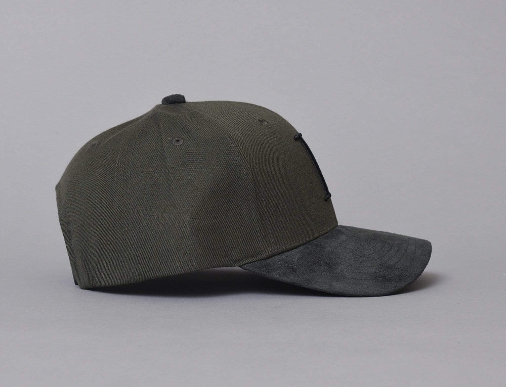 Cap Snapback Les Deux Baseball Cap Suede II Tea Green/Black Les Deux Snapback Cap / Green / One Size