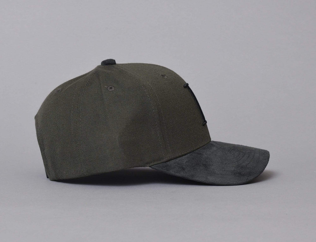 Cap Snapback Les Deux Baseball Cap Suede II Tea Green/Black Les Deux Snapback Cap / Green / One Size