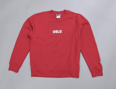 Clothing Sweater OSLO Crew Neck Sweater Red LOKK