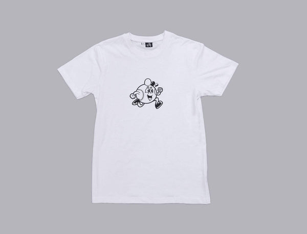 Clothing Tee Baseball Maskot Tee White/Black LOKK