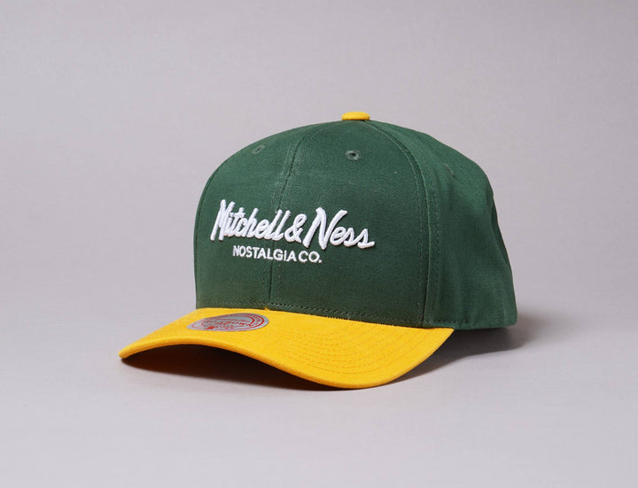 Snapback Cap Pinscript 2 Tone Pro Crown M&N Green/Yellow LOKK Snapback Cap / Green / One Size