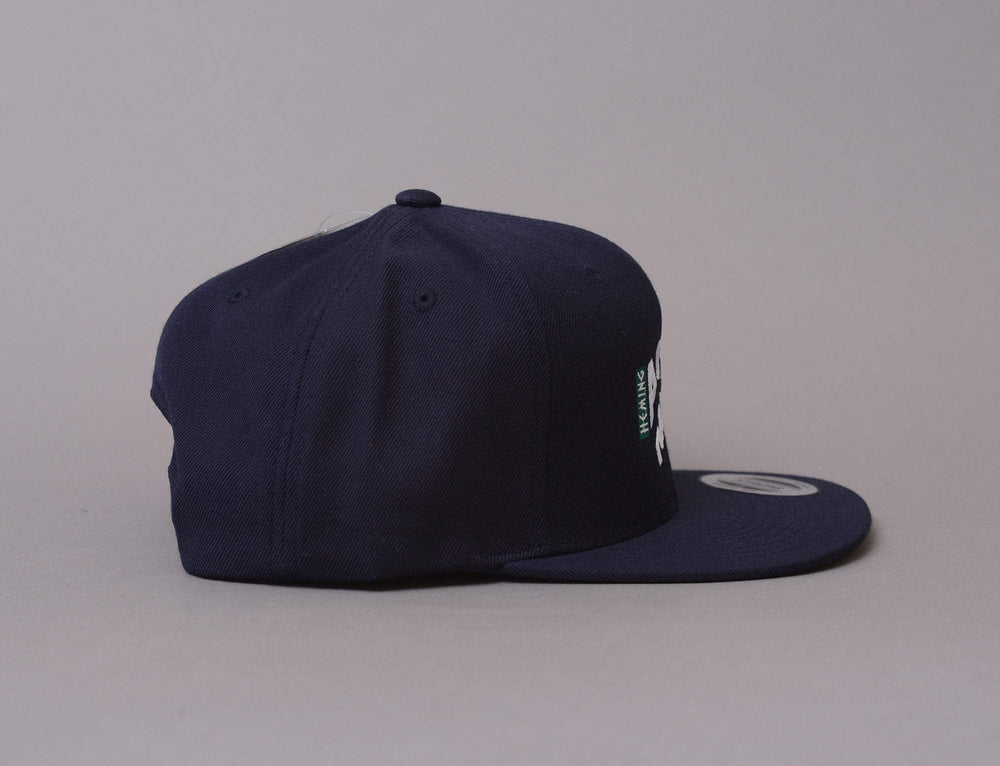 Cap Snapback LOKK X HEMING ADRENALIN BLACK LOKK X Snapback Cap / Dark Navy/White/Green / One Size