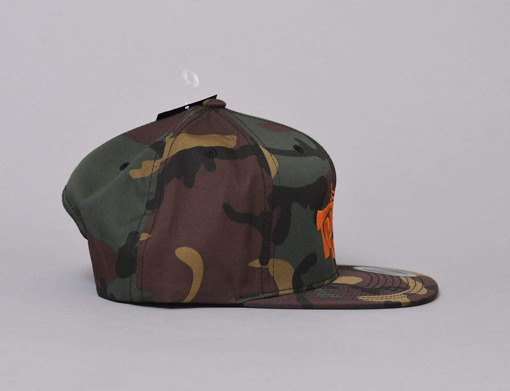 Cap Snapback LOKK X TEE PROD CAMO/ORANGE LOKK X Snapback Cap / Camo / One Size