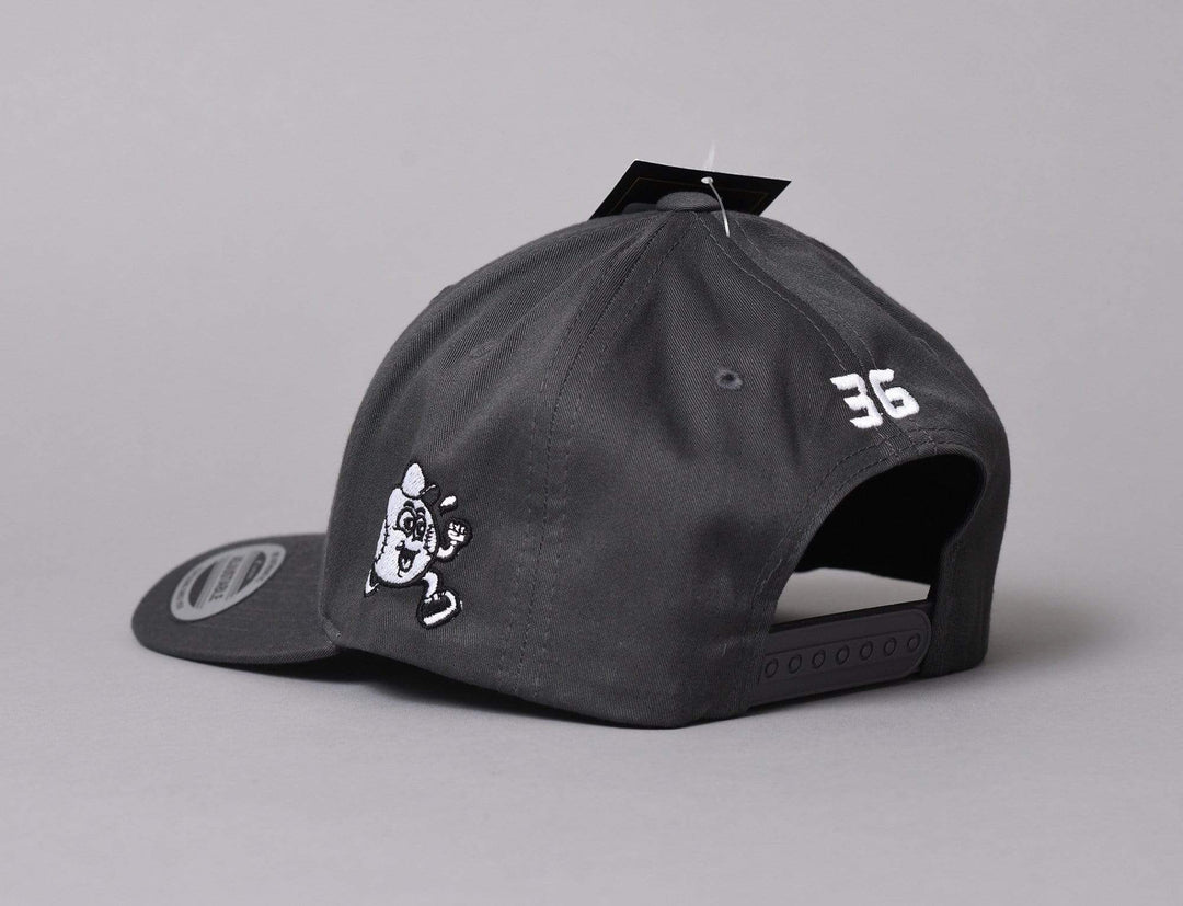 Cap Snapback Mats Zuccarello - Curved Snapback Charcoal Grey LOKK X Snapback Cap / Grey / One Size