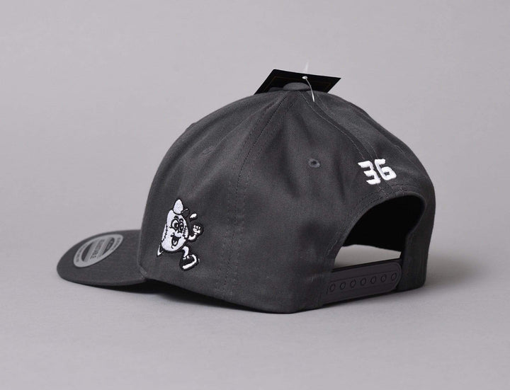 Cap Snapback Mats Zuccarello - Curved Snapback Charcoal Grey LOKK X Snapback Cap / Grey / One Size