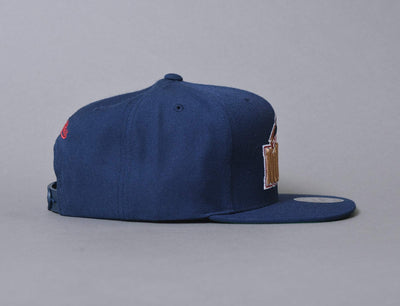 Cap Snapback Mitchell & Ness Wool Solid Denver Nuggets Navy Mitchell & Ness Snapback Cap / Blue / One Size
