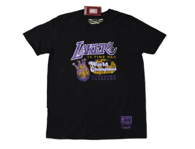 Clothing Tee LA Lakers 16 x World Champions Tee Black Mitchell & Ness Tee / Black / S