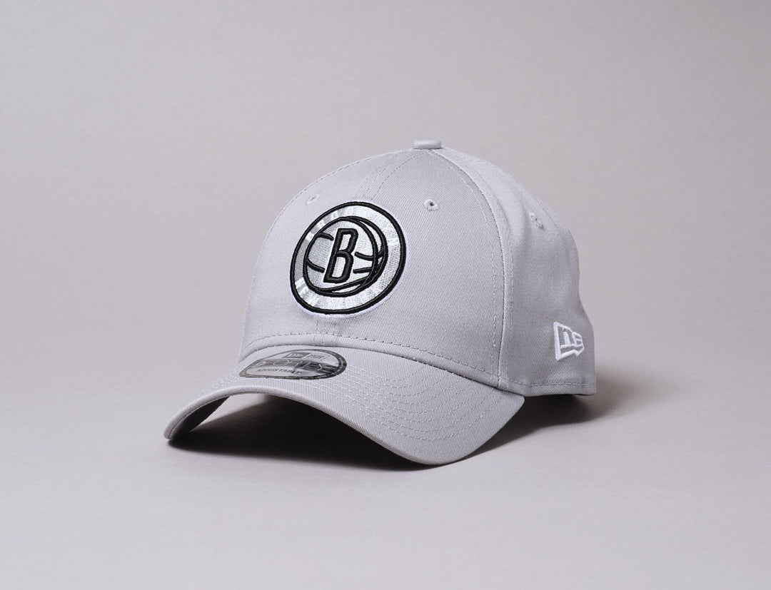 Cap Adjustable Cap Grå 9FORTY NBA Grayscale Brooklyn Nets New Era 9FORTY / Grey / One Size (55-60 cm)