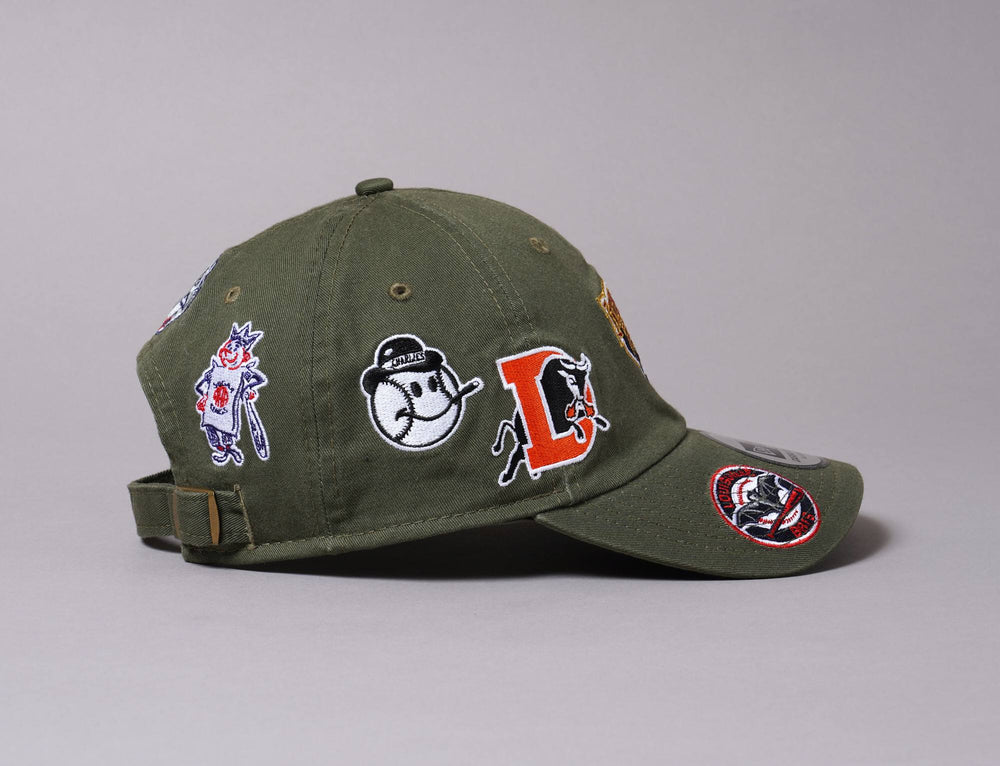 Cap Adjustable 9TWENTY casual Classic All Over Badge Buffalo Bisons New Era 9TWENTY Casual Classic / Green / One Size (55-60 cm)