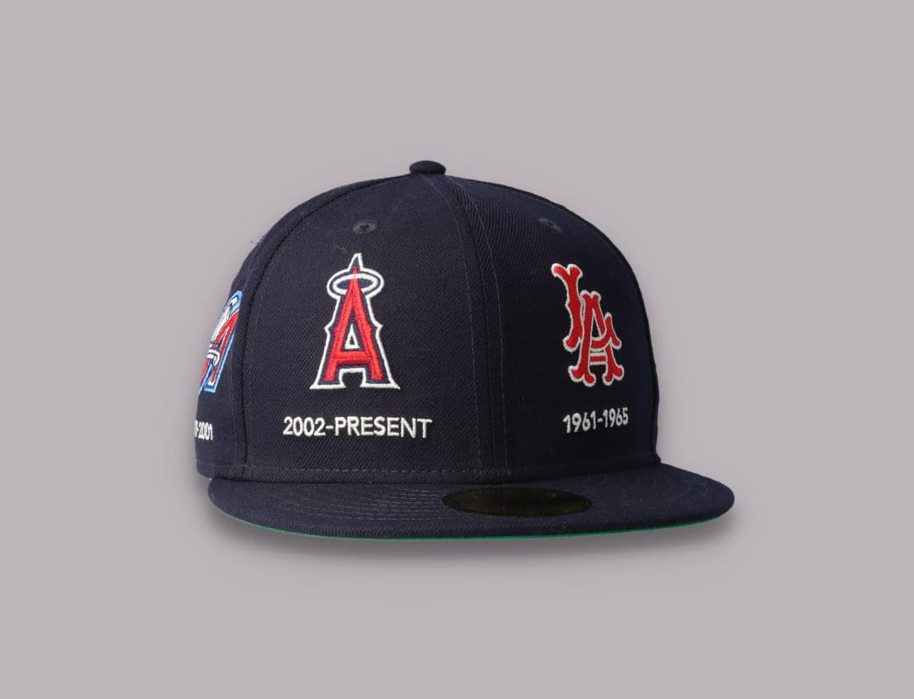 Cap Fitted 59FIFTY Anaheim Angels Cooperstown Multi Logo Quick Turn SP21 New Era