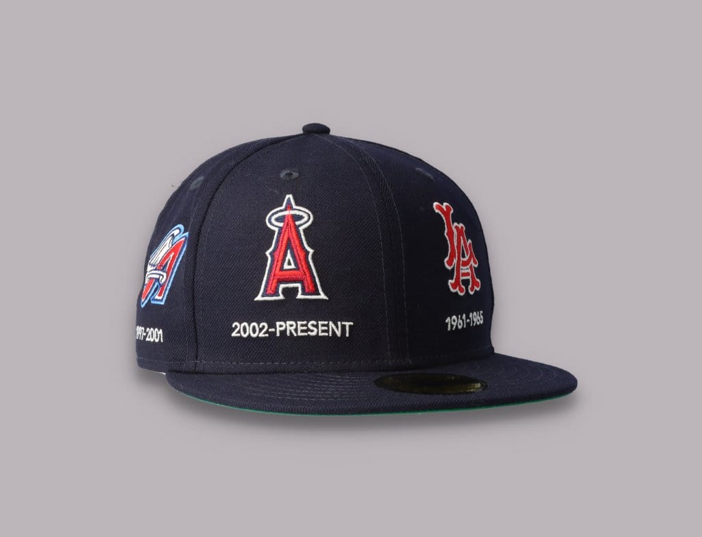 Cap Fitted 59FIFTY Anaheim Angels Cooperstown Multi Logo Quick Turn SP21 New Era
