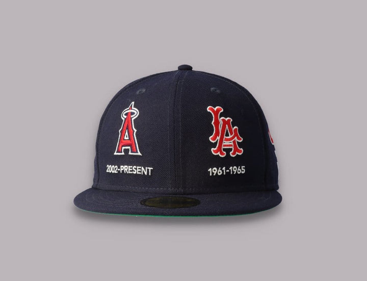 Cap Fitted 59FIFTY Anaheim Angels Cooperstown Multi Logo Quick Turn SP21 New Era