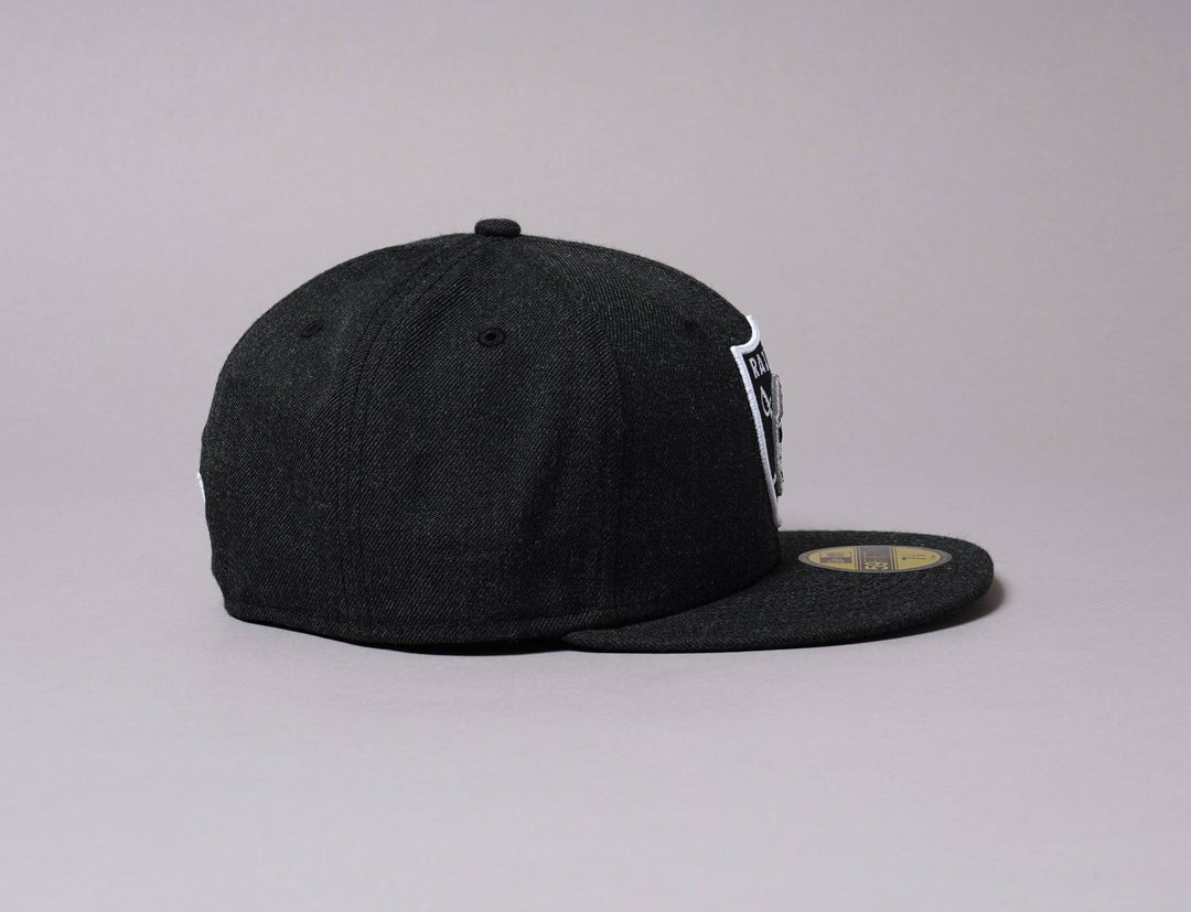 Cap Fitted 59FIFTY Heather Black Las Vegas Raiders New Era