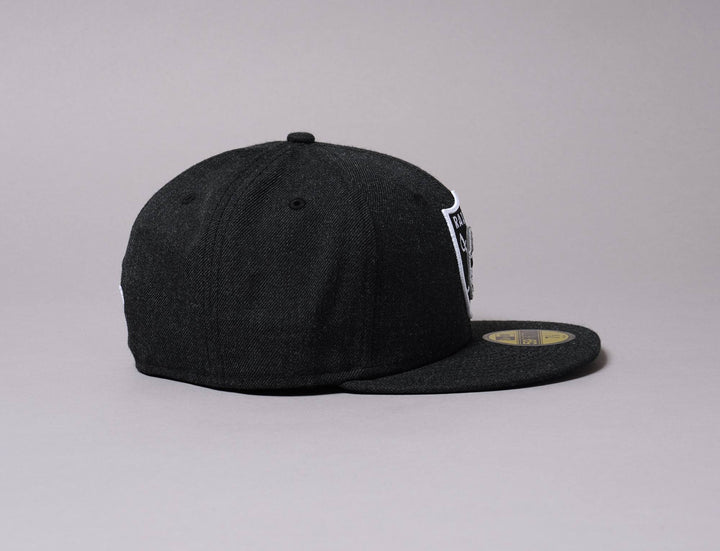 Cap Fitted 59FIFTY Heather Black Las Vegas Raiders New Era