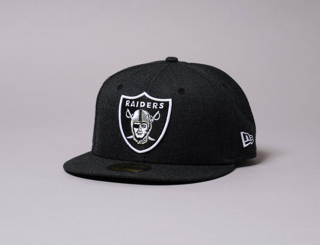 Cap Fitted 59FIFTY Heather Black Las Vegas Raiders New Era