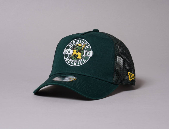 Cap Trucker 9FORTY Cap A-Frame Trucker MILB Patch Iowa Oaks New Era 9FORTY A-Frame Trucker / Green / One Size (55-60 cm)