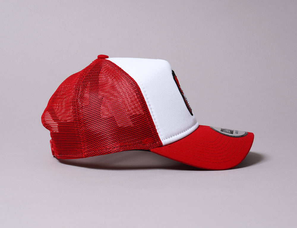 Cap Trucker Trucker Cap Minor League Port City Roosters New Era 9FORTY A-Frame Trucker / Red / One Size (55-60 cm)
