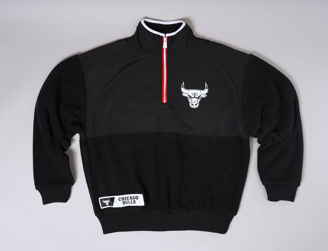 Clothing Sweater NBA East/West Coast 1/4 zip Fleece Chicago Bulls New Era