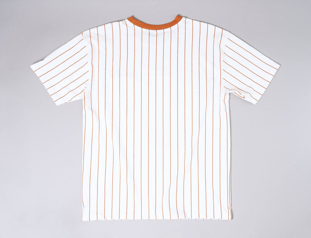 Clothing Tee NE Pinstripe Oversized Tee Off White/Toffee New Era