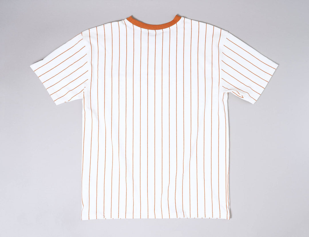 Clothing Tee NE Pinstripe Oversized Tee Off White/Toffee New Era