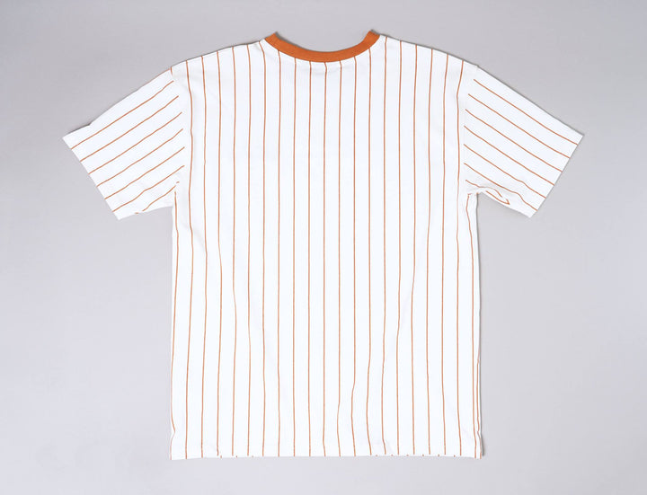 Clothing Tee NE Pinstripe Oversized Tee Off White/Toffee New Era