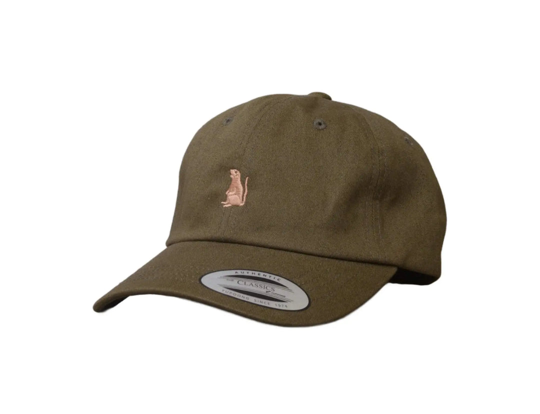 Cap Adjustable Oslo Rats - Dad Small Rat - Olive/Tan Oslo Rats Adjustable Cap Cap / Green / One Size