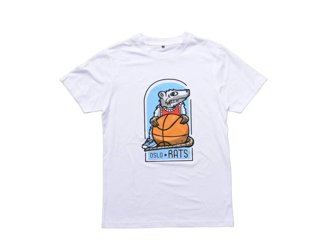 Clothing Tee Oslo Rats - Basketball Tee - White Oslo Rats