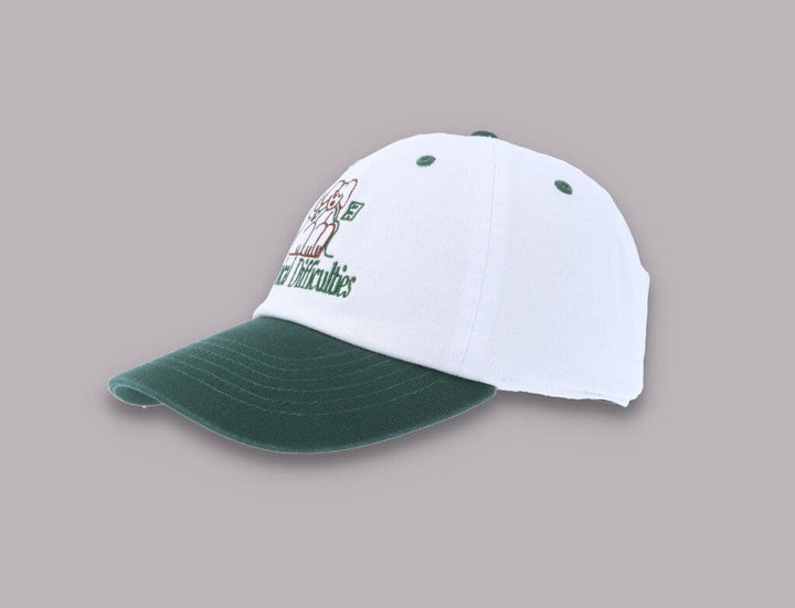 Cap Adjustable Playdude Technical Difficulties Cap White/Green Playdude Adjustable Cap / White / One Size
