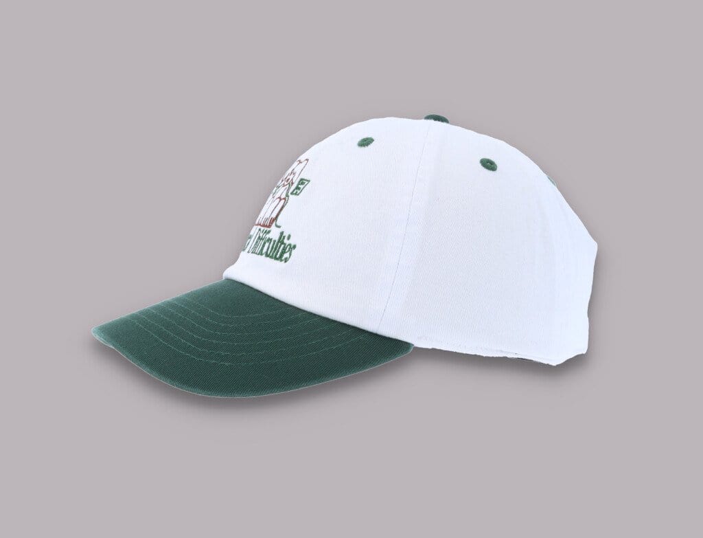 Cap Adjustable Playdude Technical Difficulties Cap White/Green Playdude Adjustable Cap / White / One Size