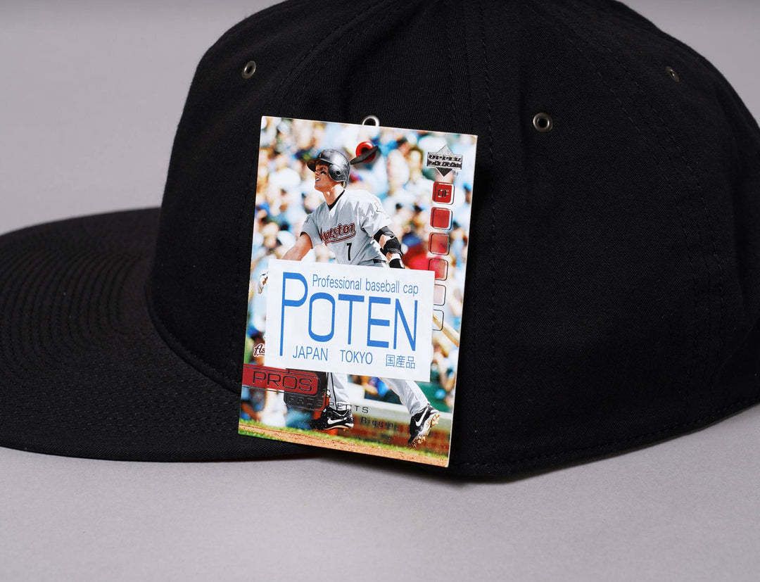 Cap Adjustable Poten Japan C Washer Cotton Cap Black Poten Adjustable Cap / Black / One Size