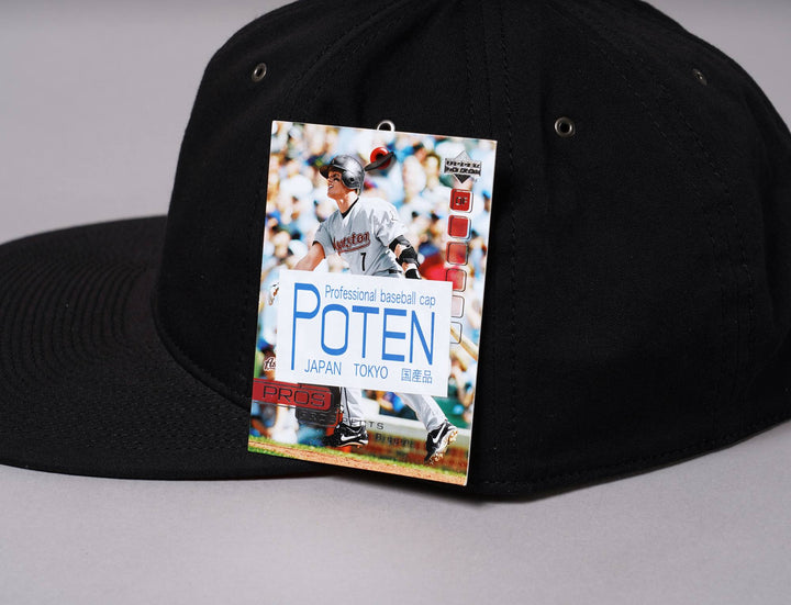 Cap Adjustable Poten Japan C Washer Cotton Cap Black Poten Adjustable Cap / Black / One Size