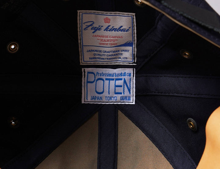 Cap Adjustable Poten Japan Fujikinabi Cotton Cap Navy Poten Adjustable Cap / Blue / One Size